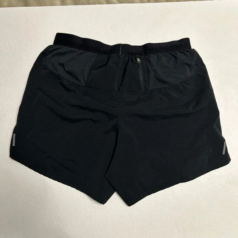 Nike Dri-FIT Black Running Shorts Reflective Logo Men’s Size Small